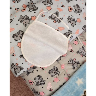  Πετσετέ Αδιάβροχη Σαλιάρα 25x21.5cm One Size (25x21.5cm) Άσπρο