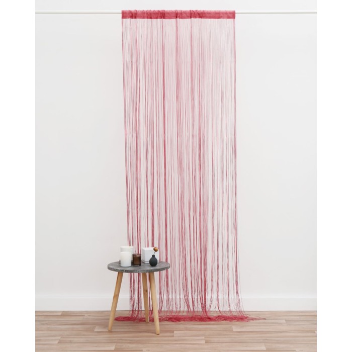 Έτοιμη ραμμένη κουρτίνα Macaroni Στενό Φύλλο (90x250cm) Μπλε Σκούρο