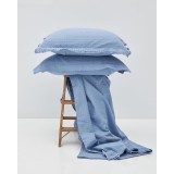 3D Βαμβακερή Πικέ Oxford Μαξιλαροθήκη Videl σε 8 Αποχρώσεις 45x45 5cm Μπλε Raf