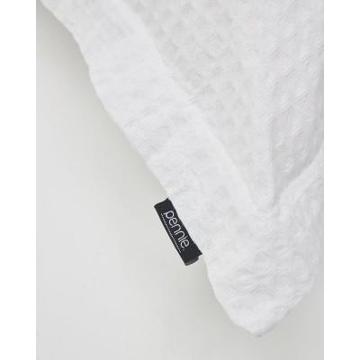 3D Βαμβακερή Πικέ Oxford Μαξιλαροθήκη Videl σε 8 Αποχρώσεις 45x45 5cm Άσπρο