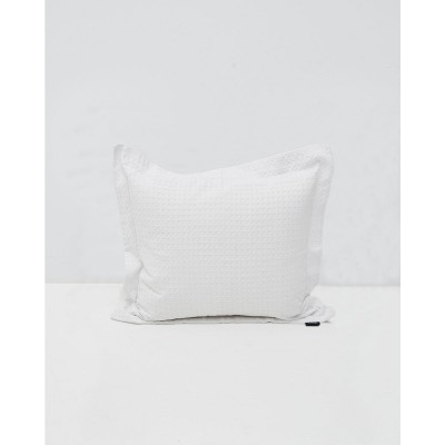 3D Βαμβακερή Πικέ Oxford Μαξιλαροθήκη Videl σε 8 Αποχρώσεις 45x45 5cm Άσπρο