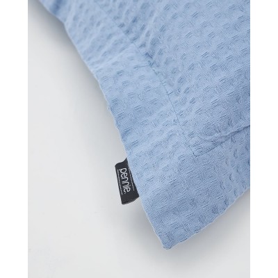 3D Βαμβακερή Πικέ Oxford Μαξιλαροθήκη Videl σε 8 Αποχρώσεις 45x45 5cm Μπλε Raf