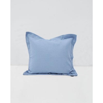 3D Βαμβακερή Πικέ Oxford Μαξιλαροθήκη Videl σε 8 Αποχρώσεις 45x45 5cm Μπλε Raf