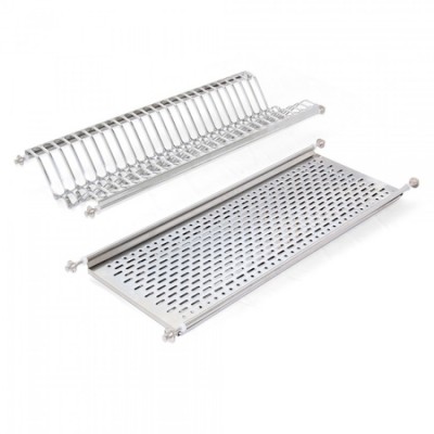 Πιατοθήκη με Ποτηροθήκη Inox για Ντουλάπι με Εξωτερικές διαστάσεις 45cm Emuca  8933865