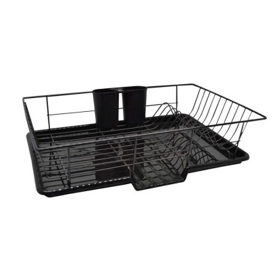 ​​​​​​​Πιατοθήκη μεταλλική μαύρη Ankor 48x30x11εκ 810390