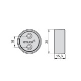 Πλαινό στήριγμα για σωλήνα Φ28 ντουλάπας Emuca 7919821
