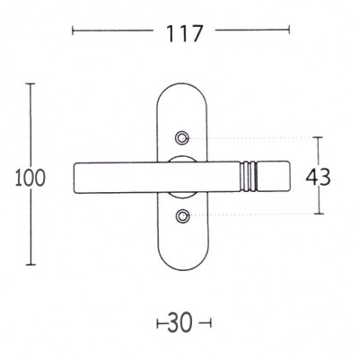 Γρυλόχερο παραθύρου Convex με χειρολαβή σειρά 115W σε Ματ Όρο-Όρο