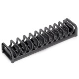 Πιατοθήκη για Συρτάρι 120x470 mm, Γκρι Ανθρακί απο Αλουμίνιο και Πλαστικό Emuca Orderbox 3069435