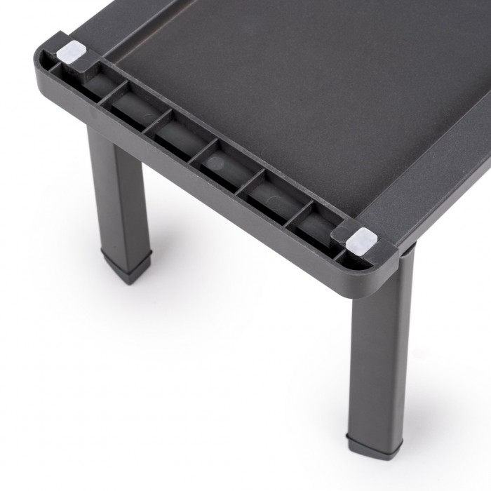 Κάθετη Πιατοθήκη για Συρτάρι 159x468 mm, Γκρι Ανθρακί απο Αλουμίνιο και Πλαστικό Emuca Orderbox 3069635