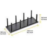 Κάθετη Πιατοθήκη για Συρτάρι 159x468 mm, Γκρι Ανθρακί απο Αλουμίνιο και Πλαστικό Emuca Orderbox 3069635 Κάθετη Πιατοθήκη για Συρτάρι 159x468 mm, Γκρι Ανθρακί απο Αλουμίνιο και Πλαστικό Emuca Orderbox 3069635