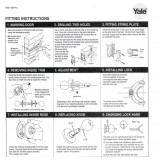 Κλειδαριά πόμολου Yale με 3 Κλειδιά και μπουτόν σε Χρώμα Νίκελ ματ 40-C3MK-5866-ET-3111