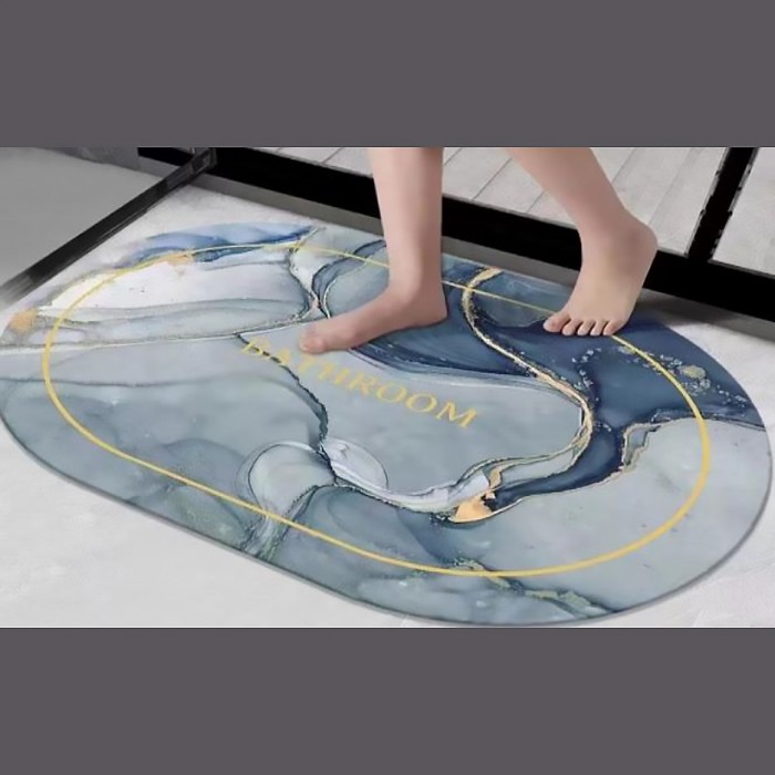 Αντιολισθητικά Πατάκια Μπάνιου από Μικροϊνες με Super Απορροφητικές και Αντιολισθητικές Ιδιότητες 40 x 60 46406 Νο6