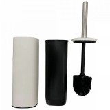 Πιγκάλ Επιδαπέδιο με Αποσπώμενο Κάδο Inox Άσπρο Ματ 9,5x9,5x39εκ. Ankor 830305