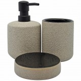 Ντισπένσερ Κεραμικό Εφέ Γκρι Τσιμέντο 8,5x8,5x14,6εκ. ANKOR 829415