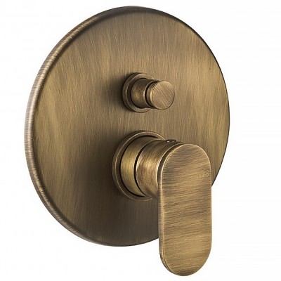 Σετ Ντουζ Εντοιχισμού Οροφής Armando Vicario Slim σε Μπρονζέ Βουρτσισμένο 