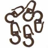 Παραμάνες κουρτίνας Καφέ 50τεμ