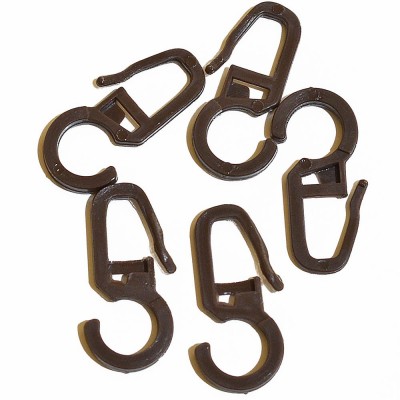 Παραμάνες κουρτίνας Καφέ 50τεμ