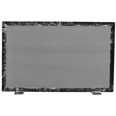 Μεταλλική Κάλυψη τζακιού σε Μαύρο Πατίνα Ασημί  50x80cm