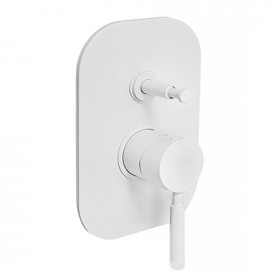 Σετ Ντουζ Εντοιχισμού Οροφής La Torre New Tech σε Λευκό Ματ