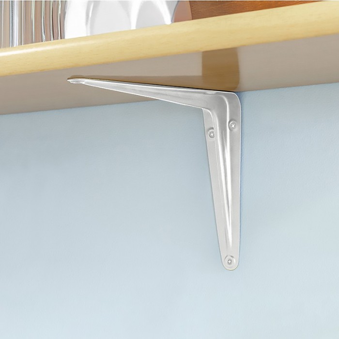 Λευκή Γωνία Στήριξης Ραφιών Amig 200x250mm 