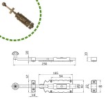 Σύρτης Διακοσμιτικός Amig  410 - 250mm ΑΝΤΙΚΕ