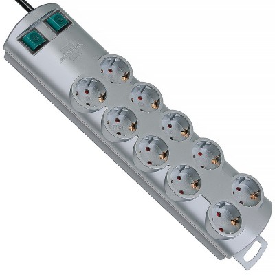 Πολύμπριζο 10 Θέσεων Διπλό με 2 Διακόπτες και 2m Καλώδιο Primera-Line Power Strip 10 Βrennenstuhl® 