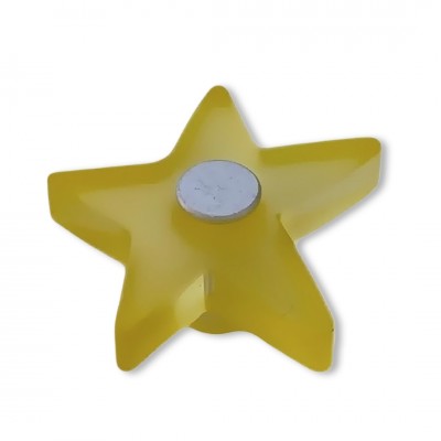 Πόμολο Επίπλου Παιδικό από Πλαστικό Κίτρινο Φ43mm Roline 525