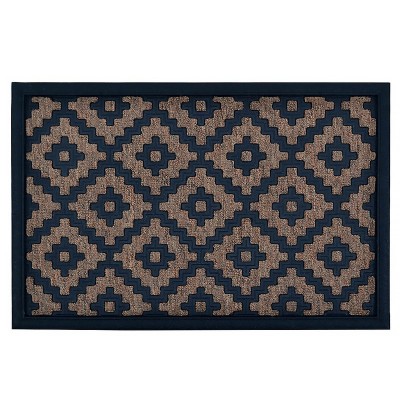 Πατάκι Εισόδου Μοκέτα Καουτσούκ 60x40 εκ., Καφέ Μαύρο Ankor 804504