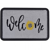 Πατάκι Ποδόμακτρο Εισόδου Μοκέτα Γκρί Welcome με Καουτσούκ Πλάτη 40x60εκ.ANKOR 820306