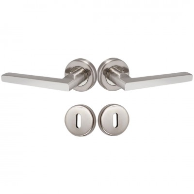 Πόμολα πόρτας (2τεμαχια Ζευγος) ΄Conset χειρολαβή με ροζέτα C1275-S05