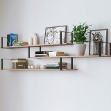 Ορθογώνιο Στήριγμα ραφιών (1τεμάχιο) 1080 απο Ατσάλι 200x300x40mm σε μαύρο Χρώμα Safe motion