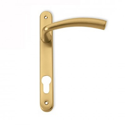 Πόμολο Αλουμινόπορτας με στενή πλακά 25mm (1τεμάχιο) Ζωγομετάλ σειρά 0306 Όρο ματ