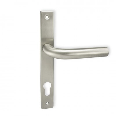 Πόμολο για Σιδερένιες Πόρτες (1τεμάχιο) με Στενή Πλάκα 253135 σε Ανοξείδωτο 22 x 2.8cm