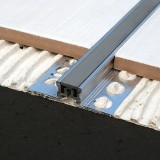 Προφίλ Πλακιδιων Αρμών για την Δημιουργία Αρμού Διαστολής 9.8mm Genesis MSA100.35 με Ύψος 10mm μήκος βέργας 2.5m και χρώμα 35 Dark Grey