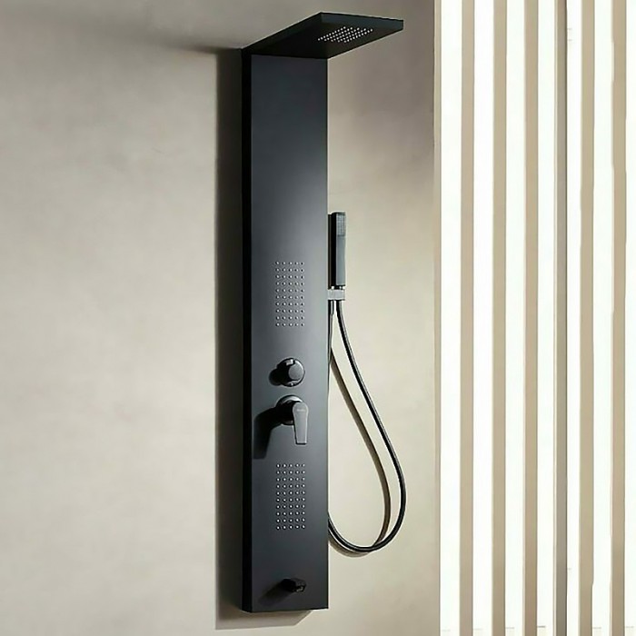 Στήλη υδρομασάζ Black Matt 150cm Tema 53100-1