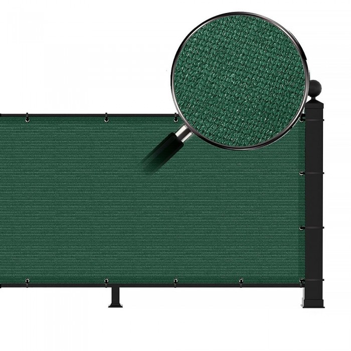 Διαχωριστικό Δίχτυ Μπαλκονιού 160gr/m² Πράσινο 0,75x6m GRASHER Με Κρίκους 103831