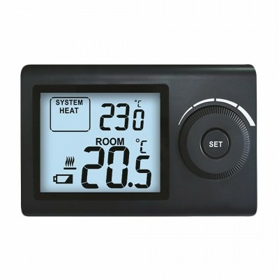 Ψηφιακός Θερμοστάτης Χώρου Θέρμανσης - Ψύξης Μαύρος LINEME 11-00127-2