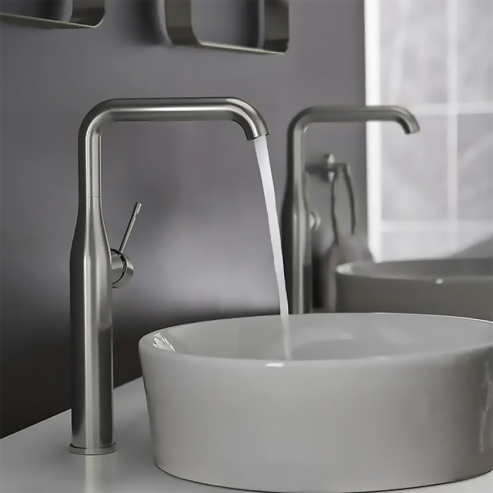 Μπαταρία Νιπτήρα Ψηλή Inox Longevita σειρά 788.S Ανοξείδωτο Ματ (Ύψος 36cm)