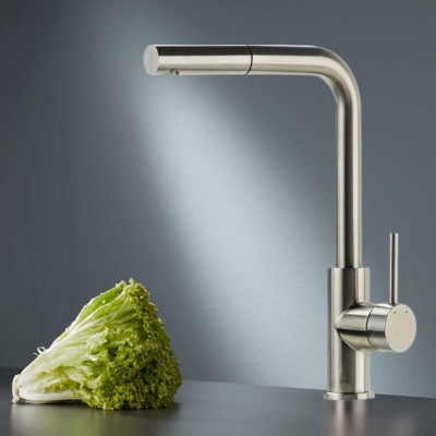 Μπαταρίες Κουζίνας Longevita με Επεκτεινόμενο Σπιράλ 420-S σε Ανοξείδωτο Ματ (Ύψος 30cm)