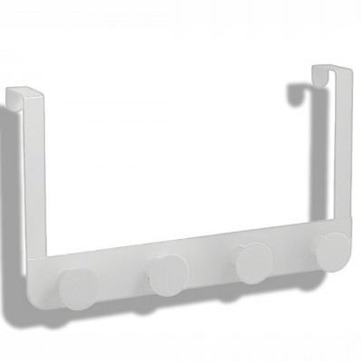 Ανοξείδωτη Κρεμάστρα Πόρτας 4 Θέσεων 20 cm MATT WHITE RONDA QUATTRO 05223.002