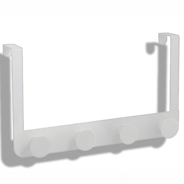 Ανοξείδωτη Κρεμάστρα Πόρτας 4 Θέσεων 20 cm MATT WHITE RONDA QUATTRO 05223.002