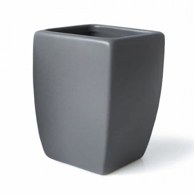 Επικαθήμενη Ποτηροθήκη Μπάνιου 7,5 × 7,5 × 10 cm Τ ΤΗΑΙ 21776 ΑΝΘΡΑΚΙ