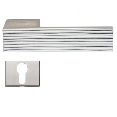 Πόμολα Πόρτας (Μονό ή Ζεύγος) Χειρολαβή με Ροζέτα Bespoke ILAVIO 2756 Brass Material NICKEL MAT 06