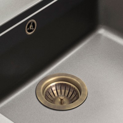 Βαλβίδα Νεροχύτη με Υπερχείλιση 3 1/2'', Bronze 351-670-220