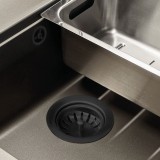 Βαλβίδα Νεροχύτη με Υπερχείλιση 3 1/2'', Black Matt 351-670-400