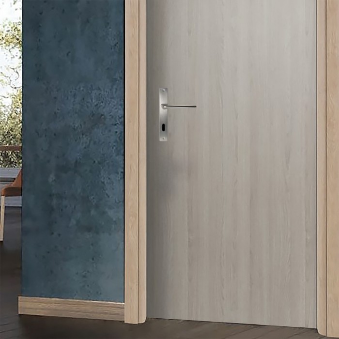 Πόμολο Πόρτας (Μονό ή Ζεύγος) Xειρολαβή με Πλάκα CMD 4021287 MSN Νίκελ Ματ