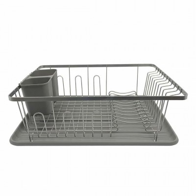 ​​​​​​​Πιατοθήκη Silver-Grey Ankor 43x32x14,5cm 800339 