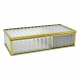 Κουτί Αποθήκευσης Κοσμημάτων Γυάλινο με Χρυσό Πλαίσιο 20x10x5εκ. ANKOR 835331