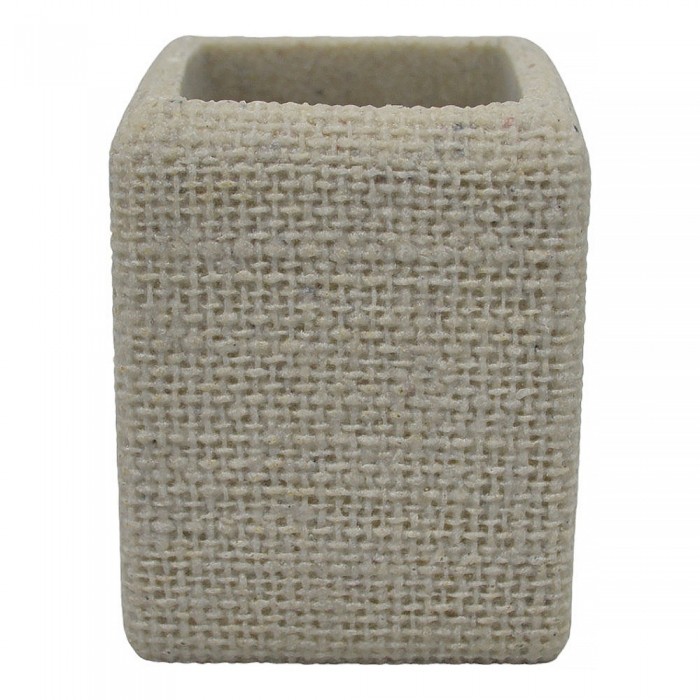 Ποτηροθήκη Πολυεστερική Μπέζ Σαγρέ 6,7x6,6x8,6εκ.ANKOR 835577