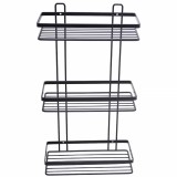 Ραφιέρα Μπάνιου Μεταλλική 3 θέσεων Μαύρο 25x12x46εκ. ANKOR 835775